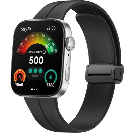 Pasek Silikonowy do Huawei Watch Fit 4 / 4 Pro / 3, Czarny