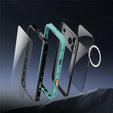 Etui Wodoodporne IP68 do iPhone 17 Pro Max, SHELLBOX MagSafe, niebieskie