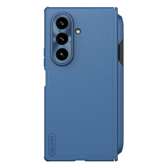 Etui NILLKIN do Samsung Galaxy Z Fold7, Frosted Shield, z rysikiem, niebieskie