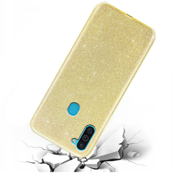 Etui Glitter Case do Samsung Galaxy A11 / M11, Gold