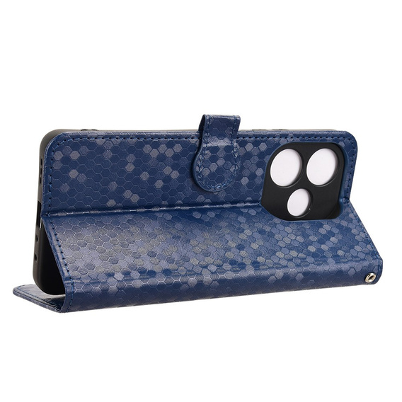 Etui z klapką do Oppo A5 Pro 5G, Wallet Rhombus, niebieskie
