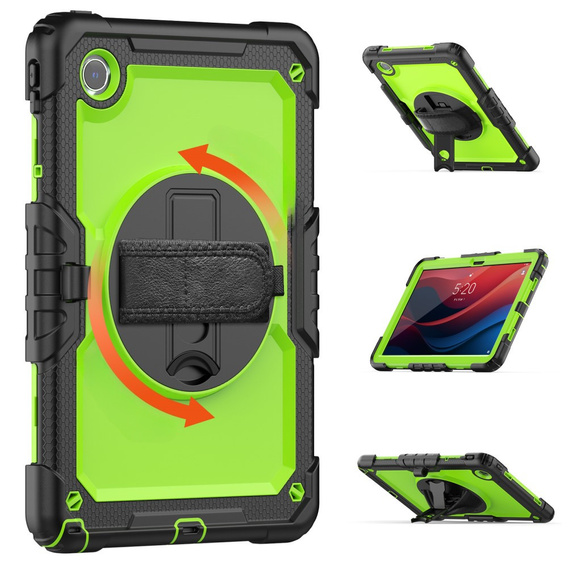 Etui pancerne do Lenovo Tab M11, ochronne 360 z miejscem na rysik, zielone