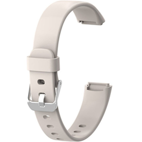 Pasek Silikonowy do Fitbit Luxe, Size S - Beige