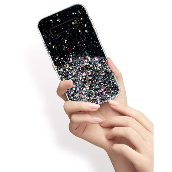 Etui do Samsung Galaxy S10 5G, Glittery, czarne