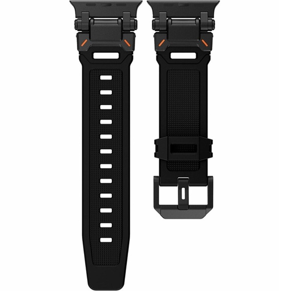 Pasek do Apple Watch 1/2/3/4/5/6/7/8/9/10/SE/Ultra/Ultra 2 42/44/45/49MM, Czarny