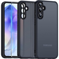 Etui do Samsung Galaxy A35 5G, ERBORD Matt Case, czarny + Szkło na ekran