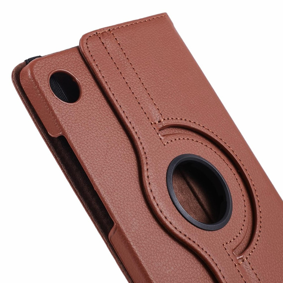 Etui do Samsung Galaxy Tab A9, Obrotowe 360, brązowe
