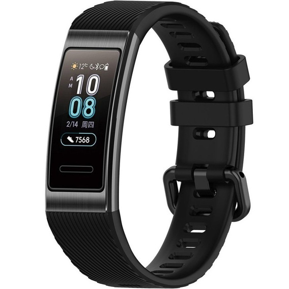 Pasek Silikonowy do Huawei Band 3/4 Pro - Black