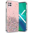 Etui do Huawei P40 Lite, Glittery, różowe