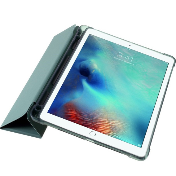 Etui do iPad 9.7" 2018/2017 (6/5 gen.) / Air 2/1 9.7" 2014/2013, Smartcase z miejscem na rysik, Zielone