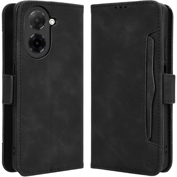 Etui z klapką do Xiaomi Redmi A5, Card Slot, czarne