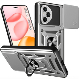 Etui pancerne do Honor 400 Pro 5G, CamShield Slide, srebrne