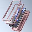 Etui pancerne do Google Pixel 10 Pro XL, Dexnor Full Body (Two Frames) - różowe