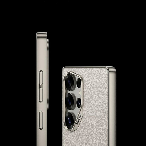 Etui do Samsung Galaxy S25 Ultra, GKK Leather, tytanowe szare