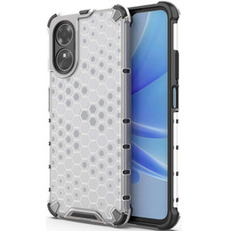Etui pancerne do Oppo A17, Honeycomb, Szare