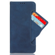 Etui z klapką do Xiaomi 15T Pro, Card Slot, niebieskie