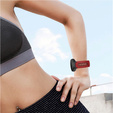 Pasek Silikonowy do Garmin Forerunner 220/230/235/620/630/735/735XT, Czerwony/Czarny