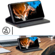 Etui z klapką do Samsung Galaxy S24, Carbon LC.IMEEKE, czarne
