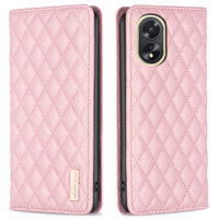 Etui z klapką do Oppo A38 4G, Wallet, BINFEN COLOR, różowe