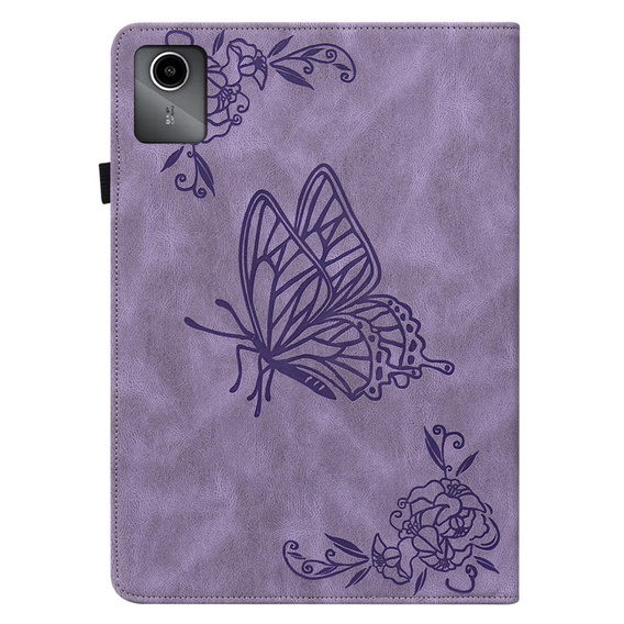 Etui do Lenovo Tab M11, Butterfly, fioletowe