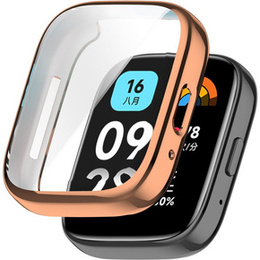 2w1 Etui z Osłoną na ekran do Xiaomi Redmi Watch 3 Active, Różowe rose gold