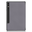 Etui do Samsung Galaxy Tab S9 FE+ Plus, Smartcase z miejscem na rysik, szare