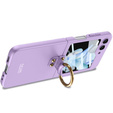 Etui GKK Ring Holder do Samsung Galaxy Z Flip5 5G, fioletowe