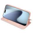 Etui z klapką Dux Ducis do iPhone 17 Pro Max, Skin Pro, różowe