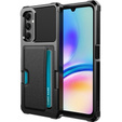 Etui do Samsung Galaxy A05s, Card Holder Kickstand, czarne