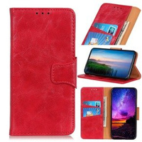 Skórzane Etui Wallet do Xiaomi Redmi Note 8 - Red