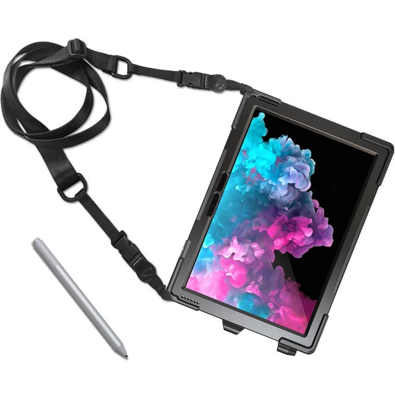 Etui do Microsoft Surface Pro 7+/ 7 / 6 / 5 / 4, Pancerne Ochronne, Czarne