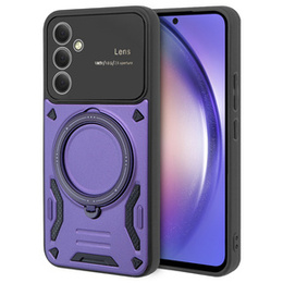Etui pancerne do Samsung Galaxy A54 5G, CamShield MagSafe, fioletowe