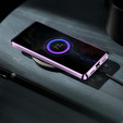 Etui z ochroną aparatu do Samsung Galaxy Note 10+ Plus, CamShield MagSafe, przezroczyste / fioletowe