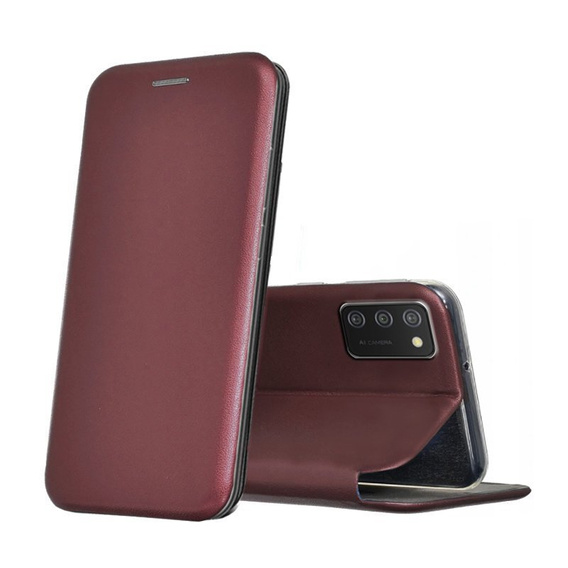 Etui Wallet do Samsung Galaxy A02s, Elegance, Burgundy