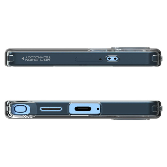 Etui Spigen do Galaxy S25 Ultra, Liquid Crystal, przezroczyste czarne + Szkło Hartowane 9h