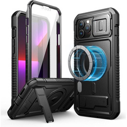 Etui pancerne do iPhone 13 Pro Max, Dexnor CamProtect MagSafe, czarne