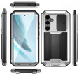 Etui pancerne do Samsung Galaxy S25+ Plus, R-JUST, srebrne