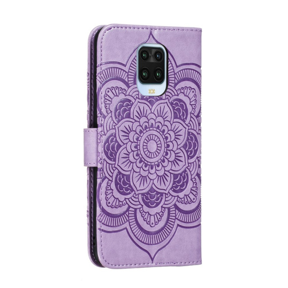 Etui z klapką do Xiaomi Redmi Note 9s/ 9 Pro, Mandala, fioletowe