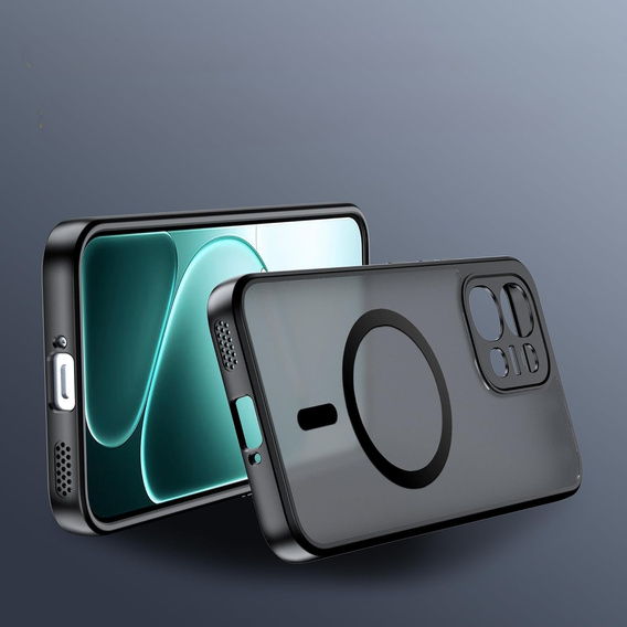 Etui do Oppo A6 Pro 5G, do MagSafe, ERBORD Matt Case, czarny