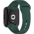 Pasek Silikonowy do Xiaomi Redmi Watch 3 Active, Ciemnozielony