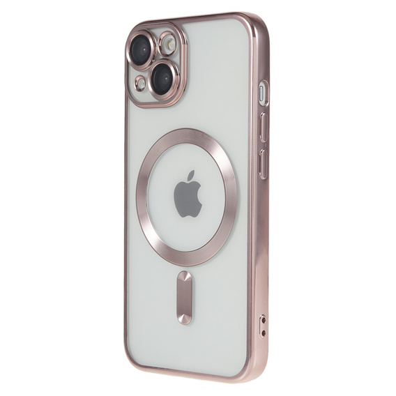Zestaw Etui do iPhone 14, MagSafe Hybrid, różowe + Szkło