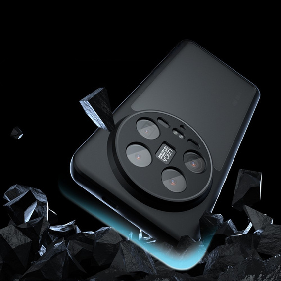 Etui do Xiaomi 14 Ultra, Fusion Hybrid, z ochroną aparatu, przezroczyste / czarne