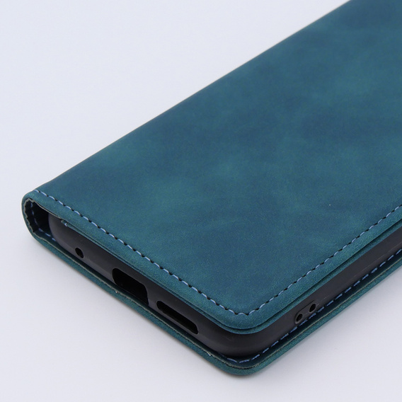 Etui do Xiaomi Redmi Note 12S, ERBORD Vintage portfel z klapką, niebieskie
