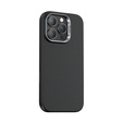 Etui BENKS Kevlar Armor PRO do iPhone 16 Pro, Carbon Fiber 600D D065, do MagSafe, aktywny przycisk – czarne