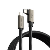 RINGKE Kabel 2x2 USB 3.2 Type-C , PD240W, 200cm, czarny