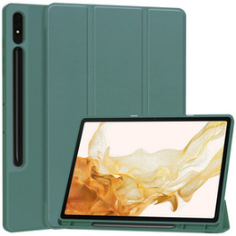 Etui do Samsung Galaxy Tab S9+ z miejscem na rysik, Zielone