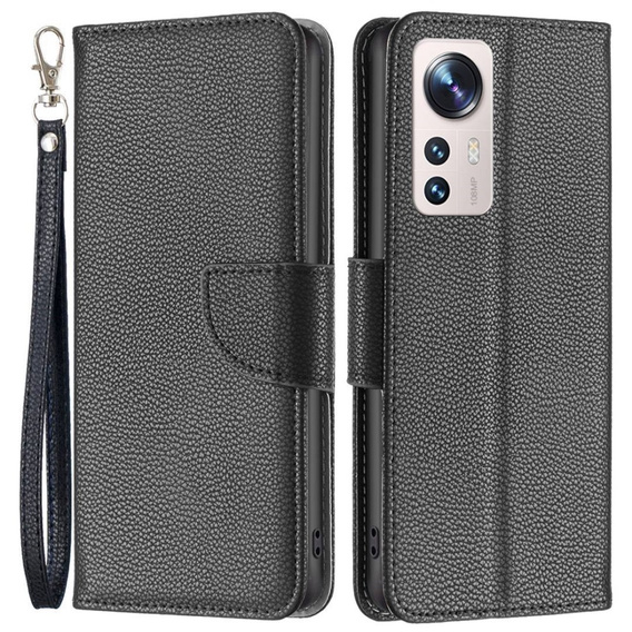 Etui z klapką do Xiaomi 12 Lite, Wallet, czarne