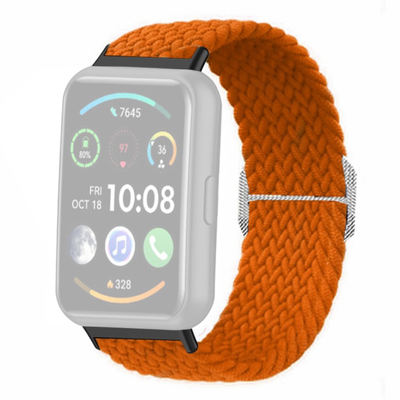 Pasek nylonowy do Huawei Watch Fit 2, Pomarańczowy