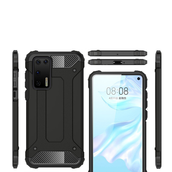 Etui do Huawei P40, Obudowa TECH ARMOR Case, Czarne