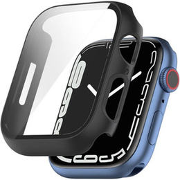 2w1 Etui + Szkło Hartowane do Apple Watch 7/8/9 45MM, Czarne